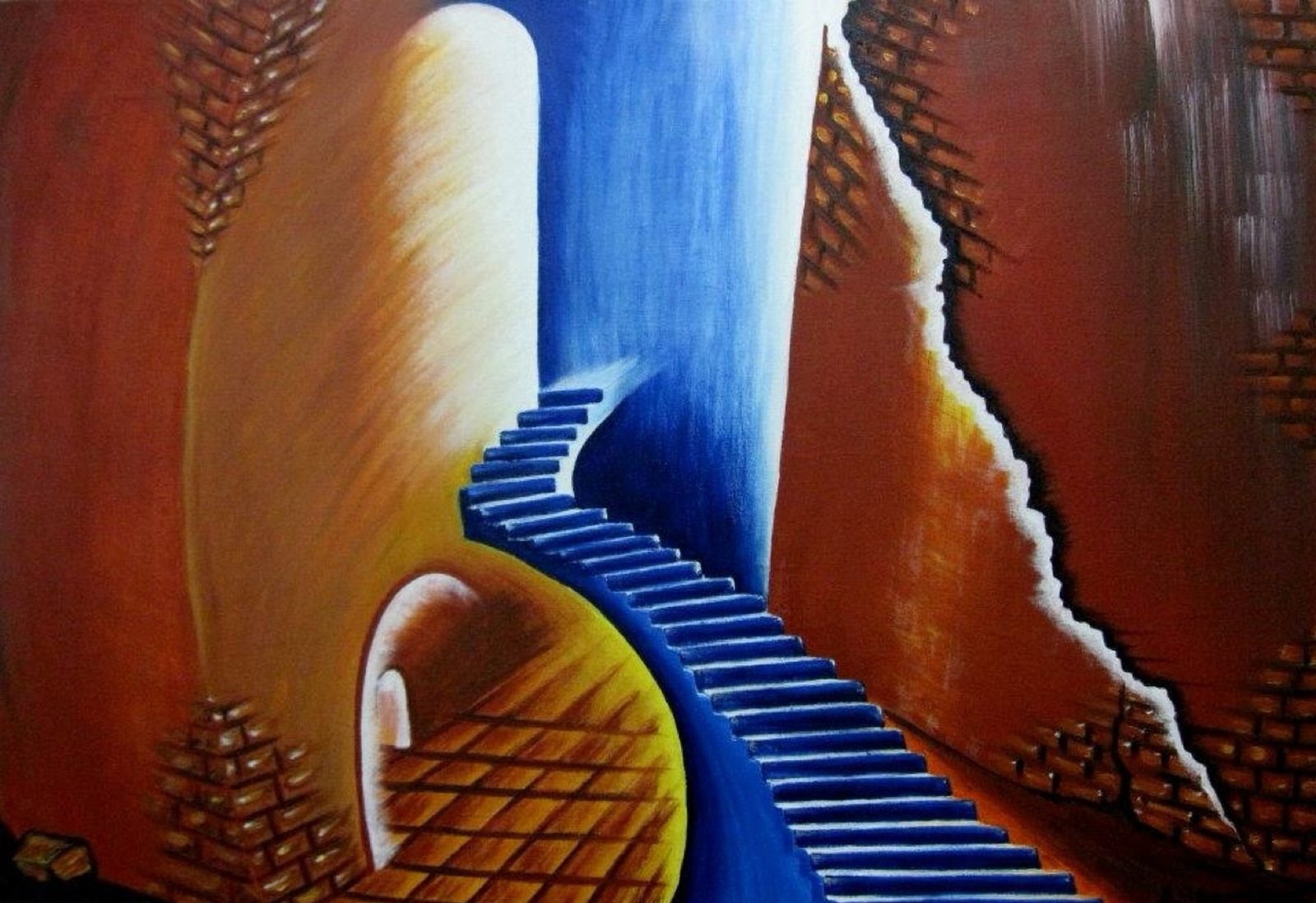 Blue Staircase